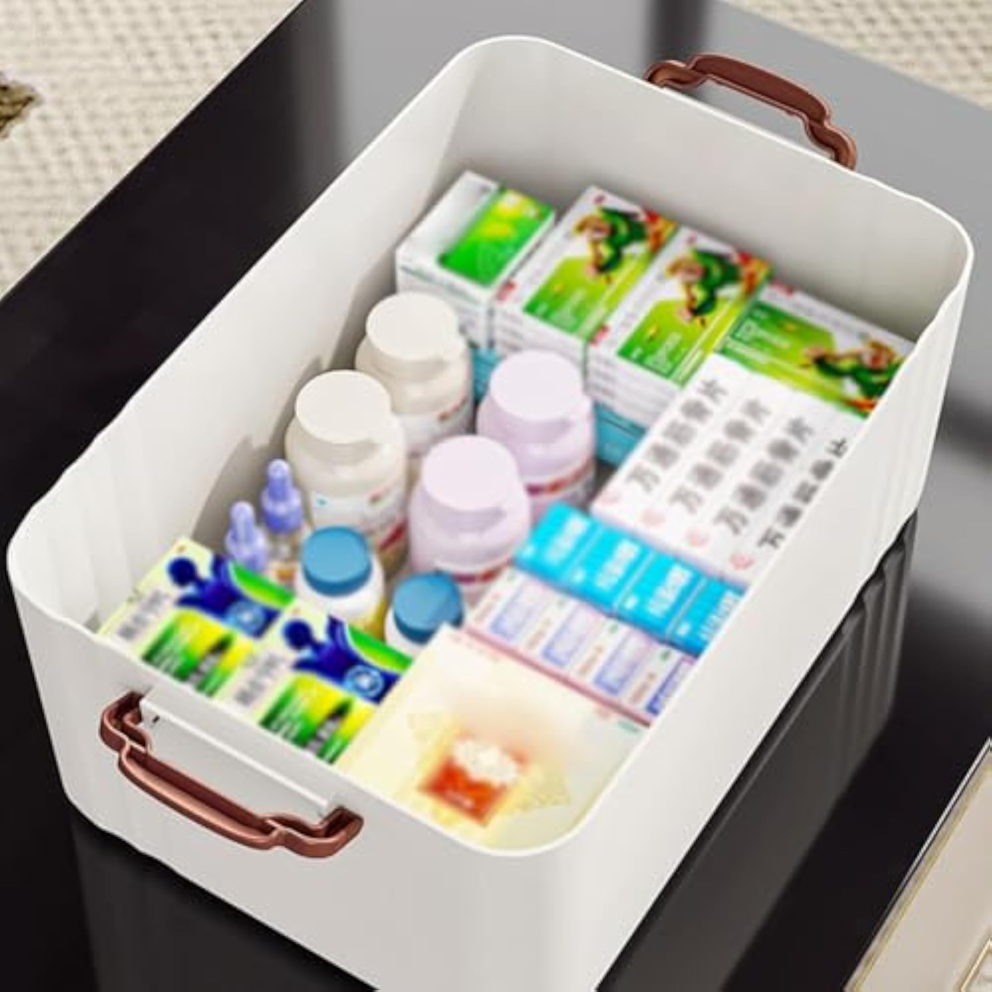 Elegant Portable Medical Box for Family Use